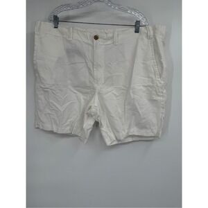 Polo Ralph Lauren Linen Blend Chino Shorts Mens White‎ Straight-Fit Sz 42 NWT
